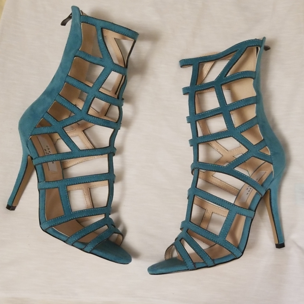 Chelsea & Zoe gladiator 4.5 inch stiletto heels